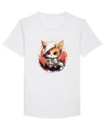 Sweet cat Tricou mânecă scurtă guler larg Bărbat Skater