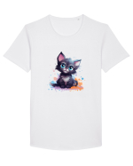 Sweet cat Tricou mânecă scurtă guler larg Bărbat Skater