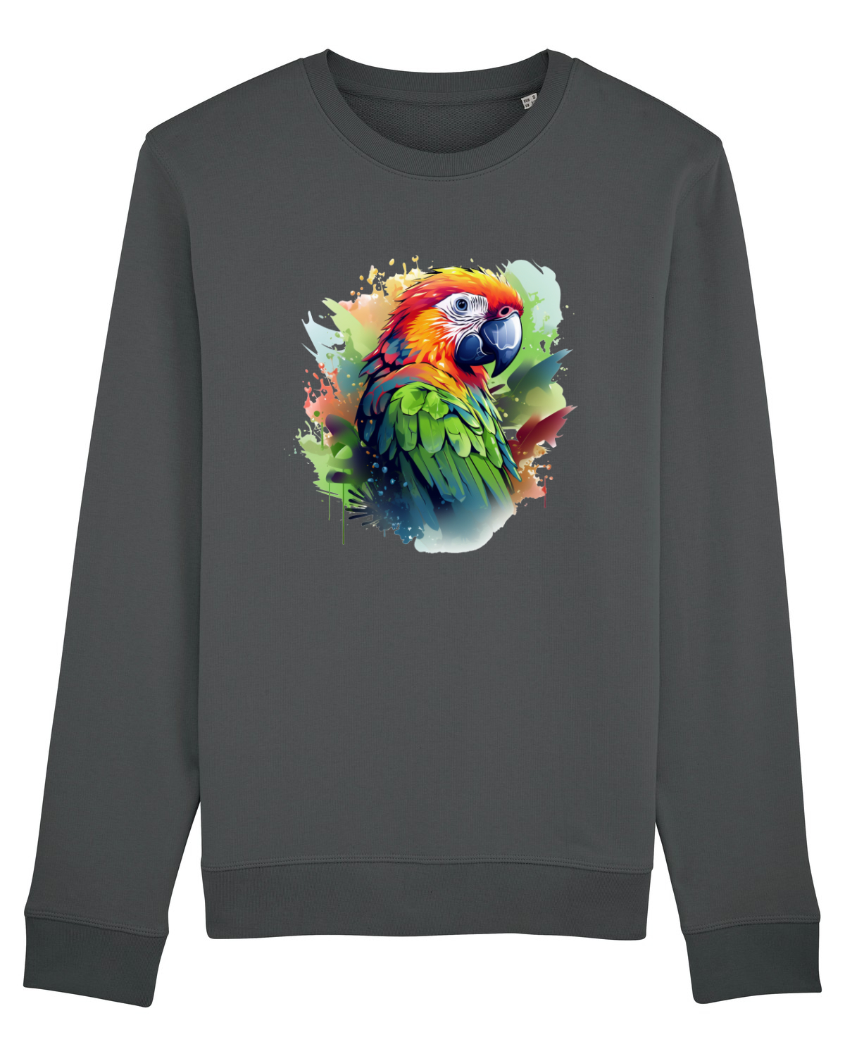 Bluză mânecă lungă Unisex Rise Anthracite