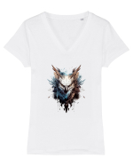 Danger  Tricou mânecă scurtă guler V Damă Evoker