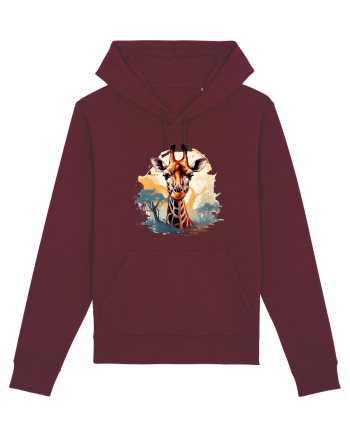 Savana Giraffe  Burgundy