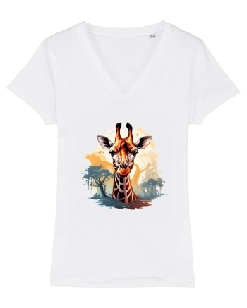 Savana Giraffe  White