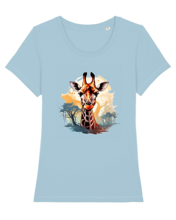 Savana Giraffe  Sky Blue
