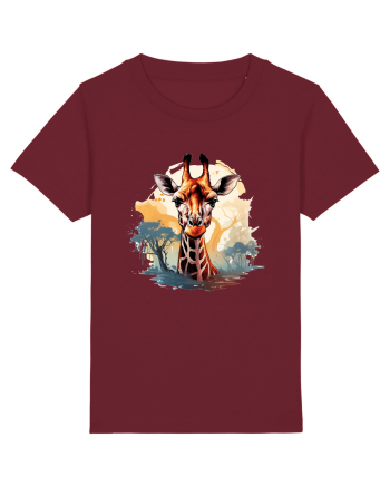 Savana Giraffe  Burgundy