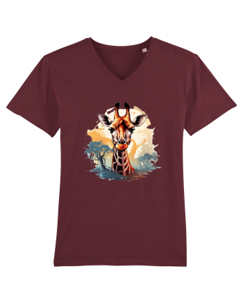 Savana Giraffe  Burgundy