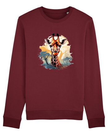 Savana Giraffe  Burgundy