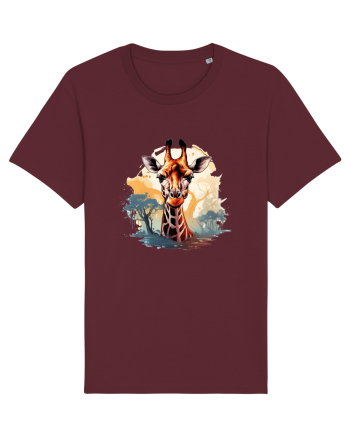Savana Giraffe  Burgundy