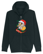 BABY SANTA SKATEBOARDER Hanorac cu fermoar Unisex Connector