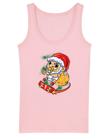 BABY SANTA SKATEBOARDER Cotton Pink