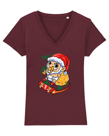 BABY SANTA SKATEBOARDER Burgundy