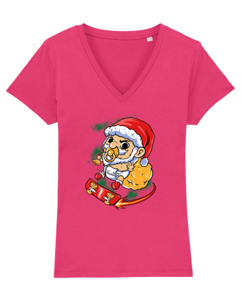 BABY SANTA SKATEBOARDER Raspberry