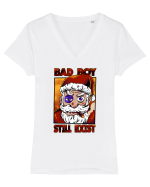 BAD BOY STILL EXIST Tricou mânecă scurtă guler V Damă Evoker