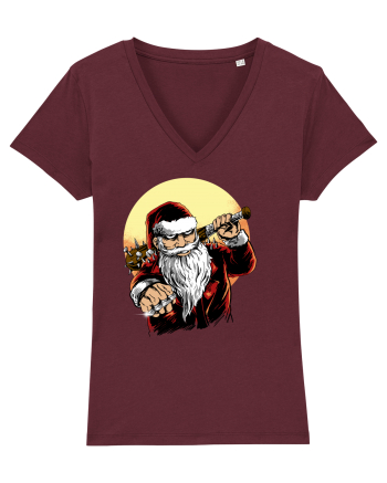 BADASS SANTA Burgundy