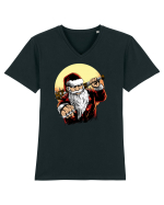BADASS SANTA Tricou mânecă scurtă guler V Bărbat Presenter