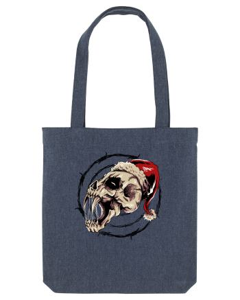 BLOODY SCREAMING SANTA Midnight Blue