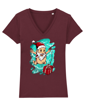 SANTA'S DEEP SURPRIZE Burgundy