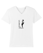 Ma grabesc! Tricou mânecă scurtă guler V Bărbat Presenter