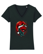DEVIL SANTA Tricou mânecă scurtă guler V Damă Evoker