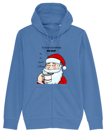 Santa needs coffee Bright Blue
