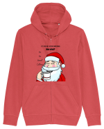 Santa needs coffee Hanorac cu fermoar Unisex Connector