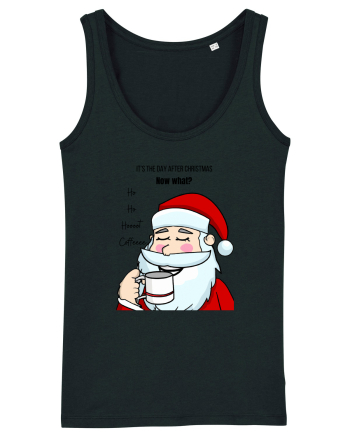 Santa needs coffee Black