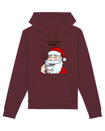 Santa needs coffee Burgundy