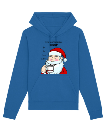 Santa needs coffee Royal Blue