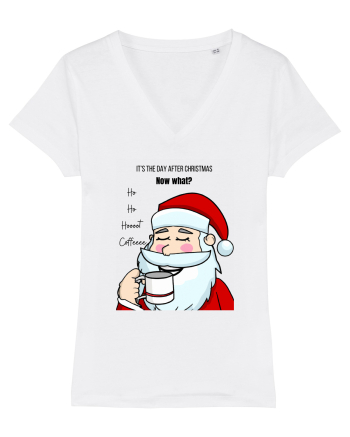 Santa needs coffee White