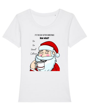 Santa needs coffee White