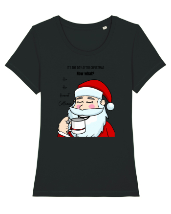 Santa needs coffee Black
