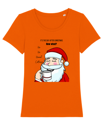 Santa needs coffee Bright Orange