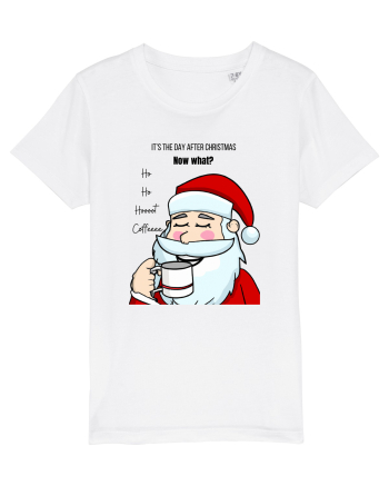 Santa needs coffee White
