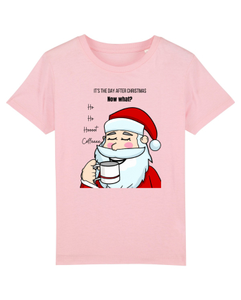 Santa needs coffee Cotton Pink