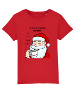 Santa needs coffee Tricou mânecă scurtă  Copii Mini Creator