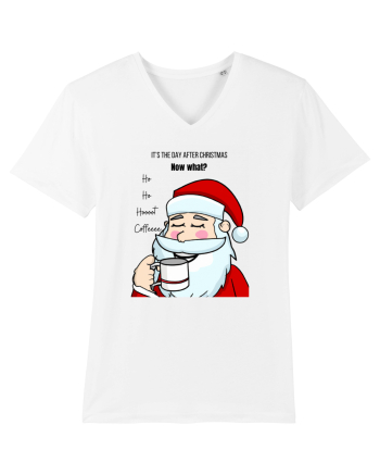 Santa needs coffee White