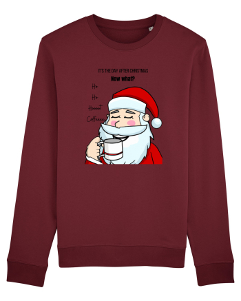 Santa needs coffee Burgundy