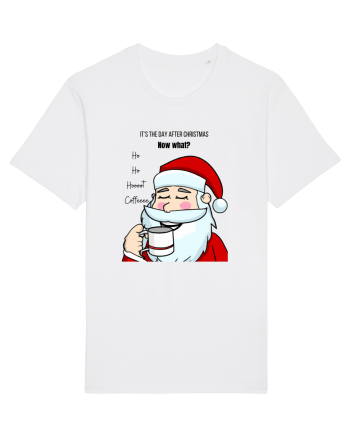Santa needs coffee White