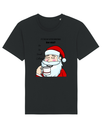 Santa needs coffee Black