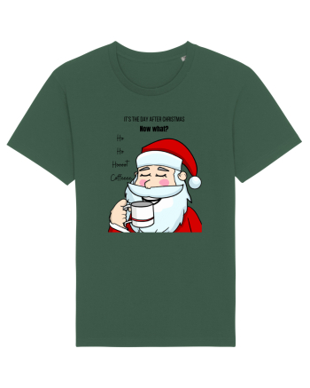 Santa needs coffee Bottle Green