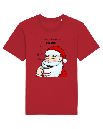 Santa needs coffee Red