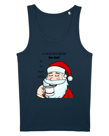 Santa needs coffee Navy
