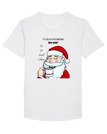 Santa needs coffee White