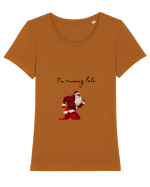Wait! Tricou mânecă scurtă guler larg fitted Damă Expresser