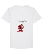 Wait! Tricou mânecă scurtă guler larg Bărbat Skater