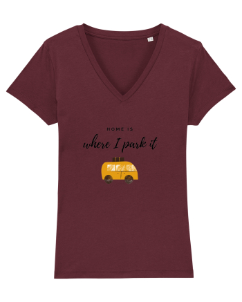 Home Is Where I Park It Burgundy