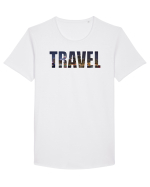 Travel Tricou mânecă scurtă guler larg Bărbat Skater