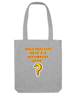 DACĂ POȚI CITI ASTA, S-A ÎNTÂMPLAT CEVA... Sacoșă textilă