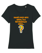 DACĂ POȚI CITI ASTA, S-A ÎNTÂMPLAT CEVA... Tricou mânecă scurtă guler larg fitted Damă Expresser