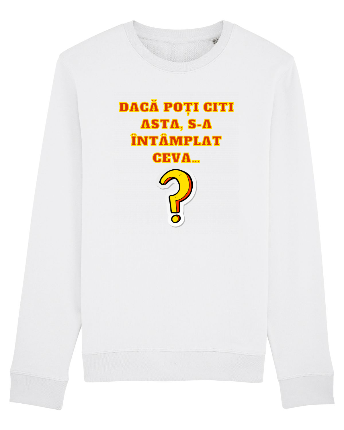 Bluză mânecă lungă Unisex Rise White