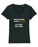 VIAȚA NU ARE TASTE CTRL + Z Tricou mânecă scurtă guler V Damă Evoker